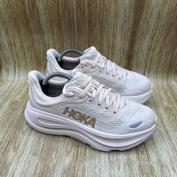 Hoka Shoes - Hoka One One Bondi 9 Running Shoes Women's Size 6 B Vanilla Birch 1162012 VCH
